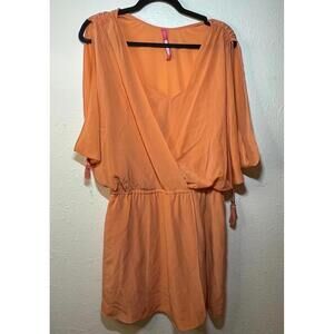 Plenty by Tracy Reese | Anthropologie 100 % Silk Coral / Peach Dress